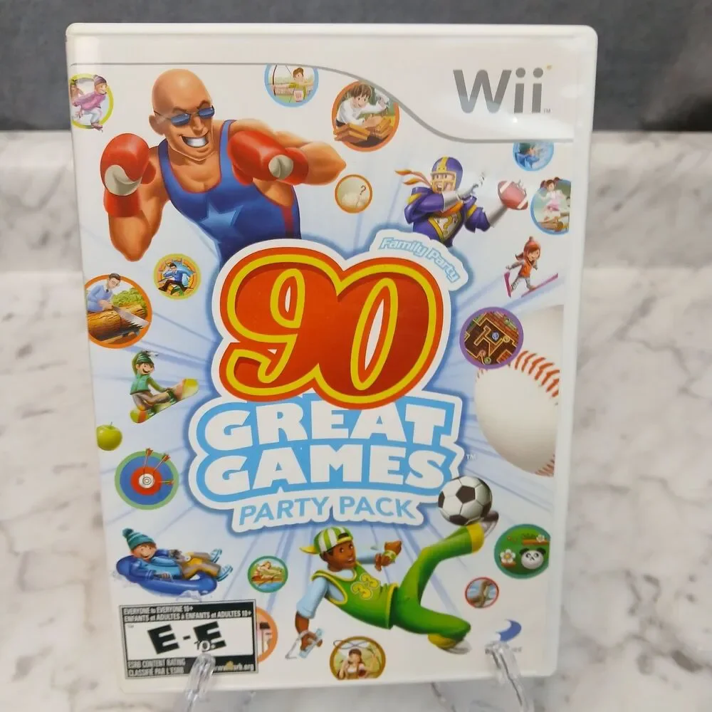 90 Great Games Party Pack Nintendo Wii Video Game Family Fun Multiplayer